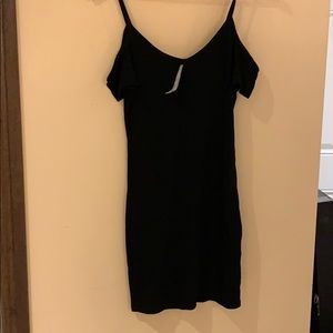 Garage mini dress, with small off should straps